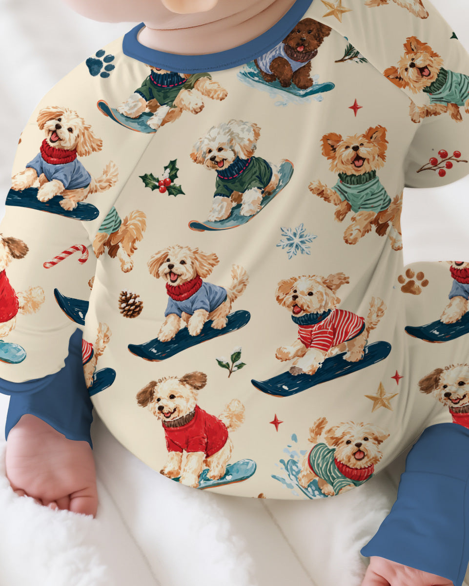 Snowboarding Dogs Bamboo Convertible Zippy