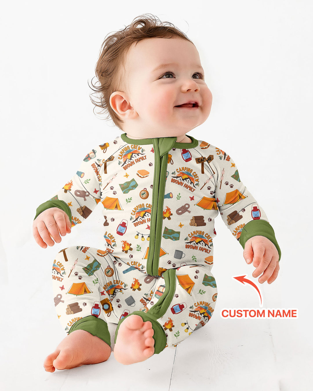 Gerippte Babykleidung mit individuellem Foto - Weich &amp; Skizzenhaft