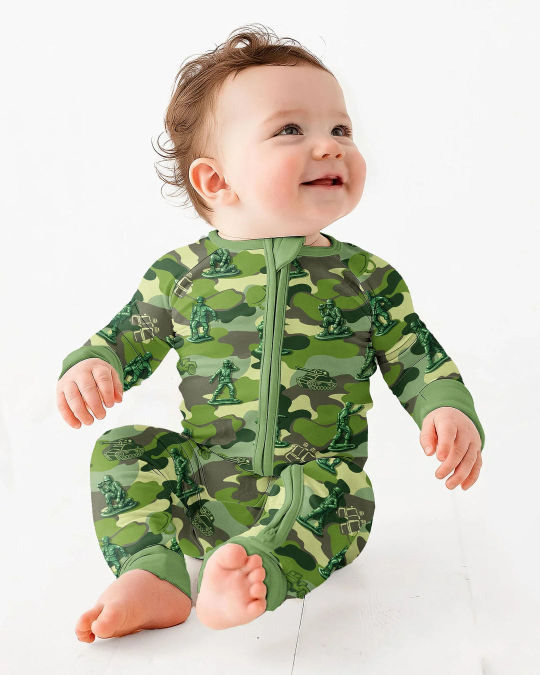 Green Army Men Bamboo Convertible Zippy