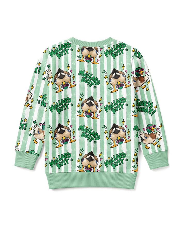 Guess What Mallard Butt Bamboo Crewneck Sweatshirt