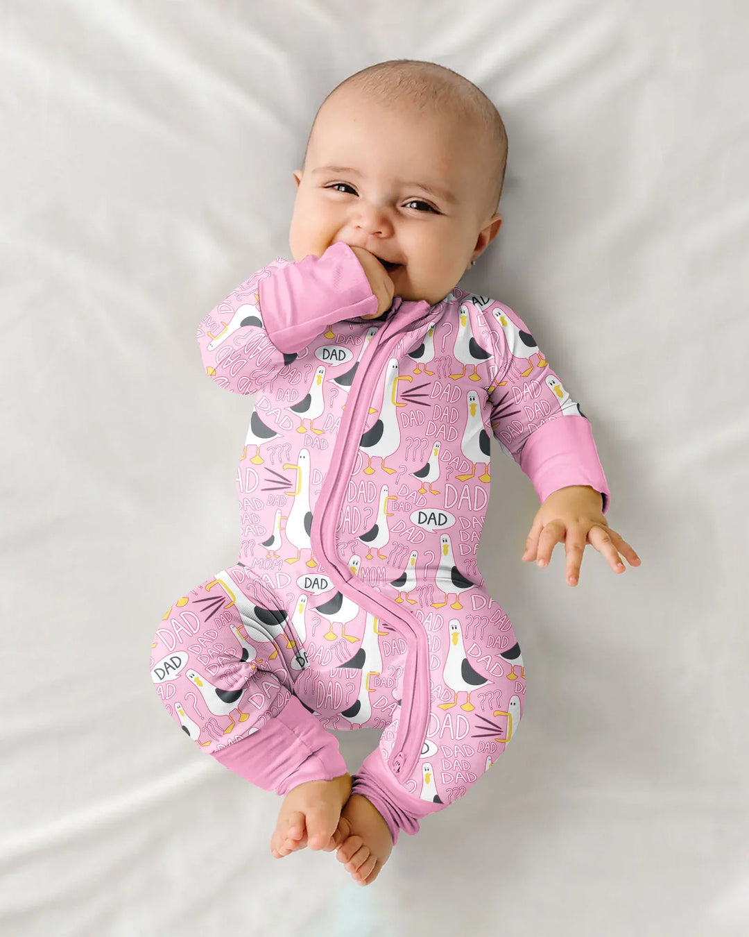 Funny Seagull DAD Bamboo Convertible Zippy