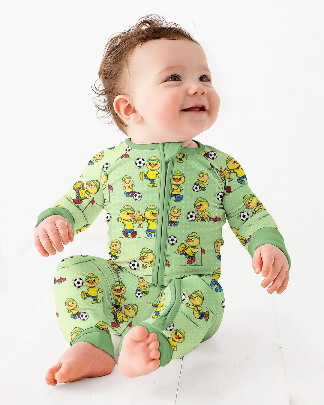 Brasil Soccer Fan Family Matching Bamboo Convertible Zippy