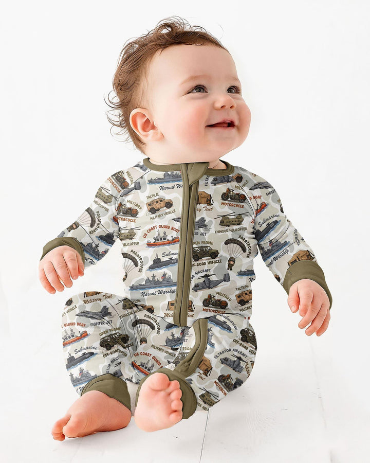 Little Hero Military Family Matching Bamboo Convertible Zippy