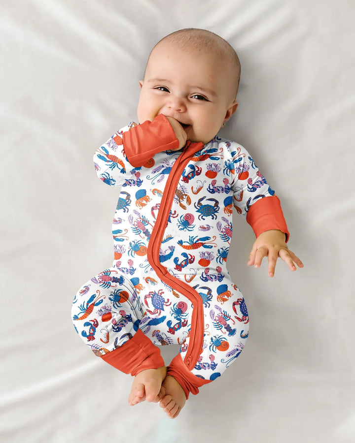 Crustacean Nation Family Matching Bamboo Convertible Zippy