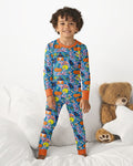 Whimsical Witch Cats Bamboo Two Piece Long Sleeve Pajama Set