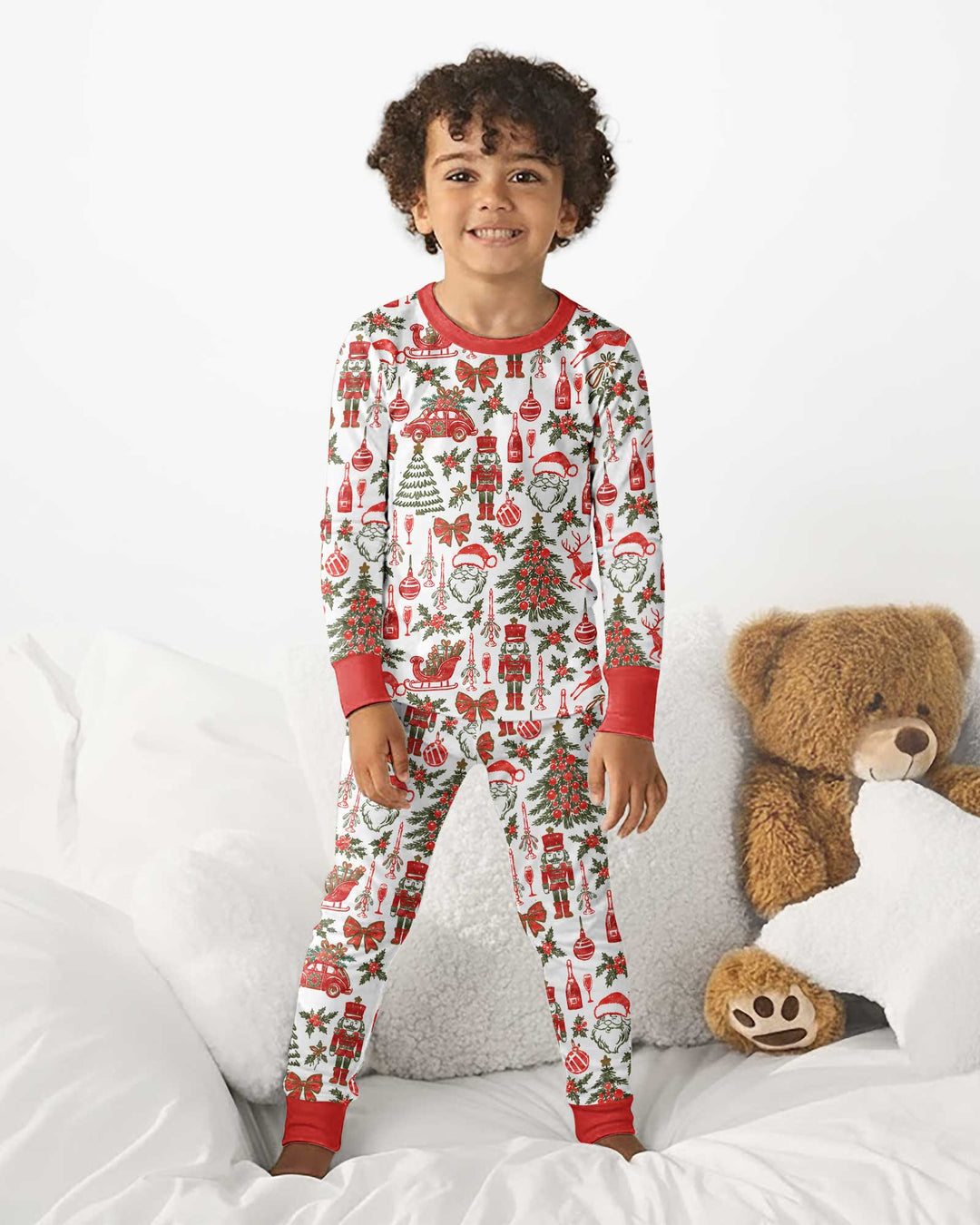 A Very Vintage Christmas Bamboo Two Piece Long Sleeve Pajama Set