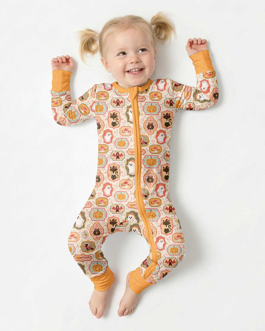 Cute Vintage Magical Cottage Style Halloween Bamboo Convertible Zippy