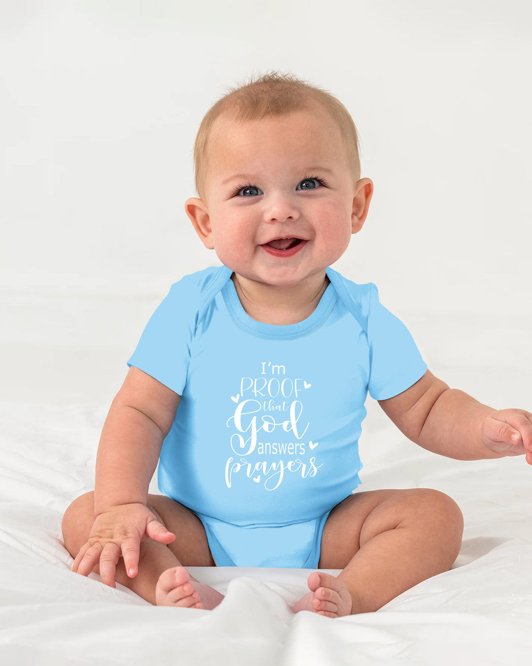 I'm Proof That God Answers Prayers Christian IVF Miracle Baby Bamboo Bodysuit
