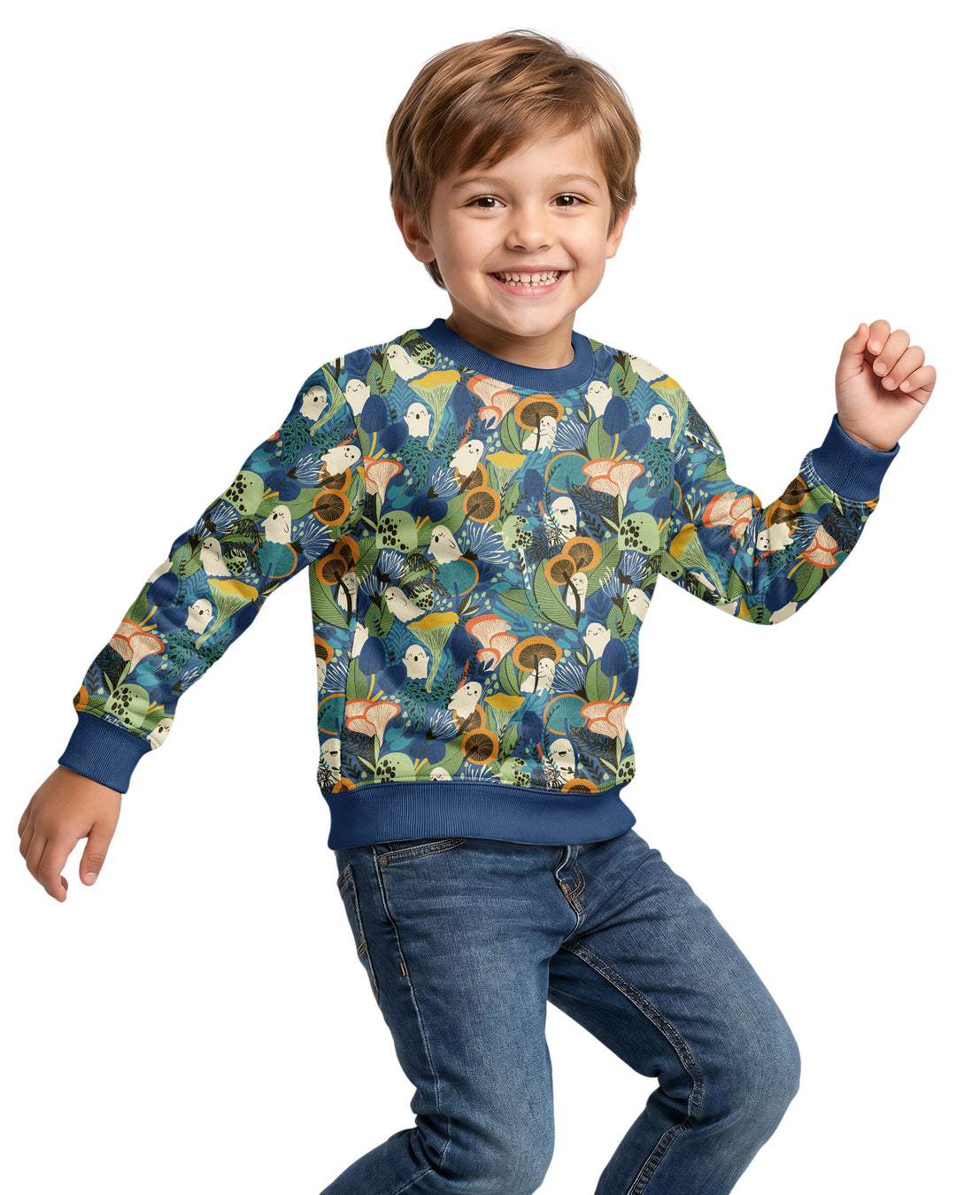 Ghost Forest Bamboo Crewneck Sweatshirt