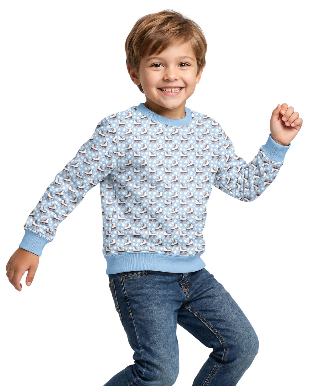 Ice Skating Bamboo Crewneck Sweatshirt
