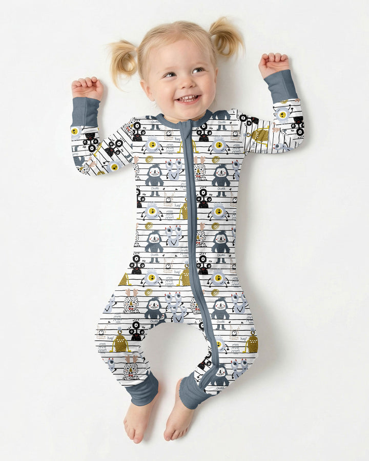 Playful Monster Friends Bamboo Convertible Zippy