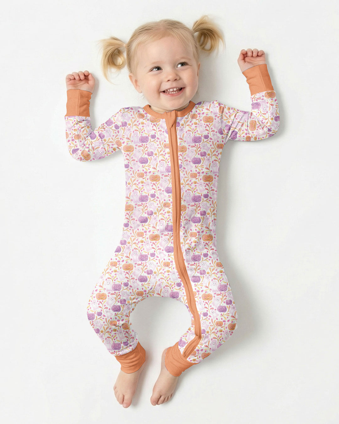 Pastel Pumpkins and Ghosts Bamboo Convertible Zippy