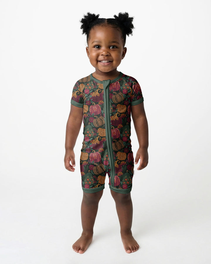 Velvet Pumpkins Bamboo Shorty Zippy
