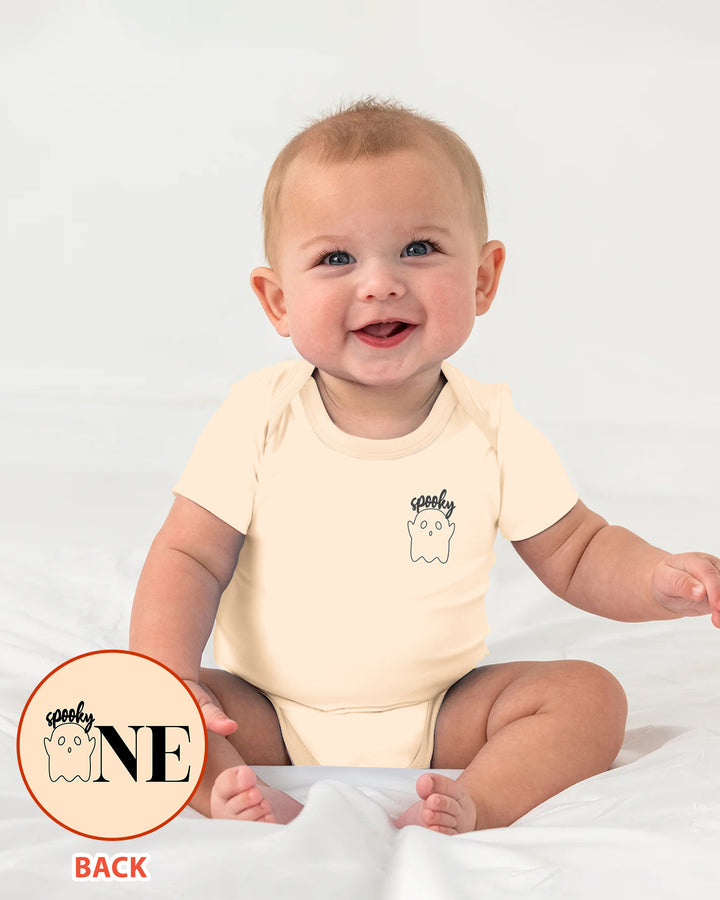 Spooky One Birthday Boo First Birthday Halloween Bamboo Bodysuit