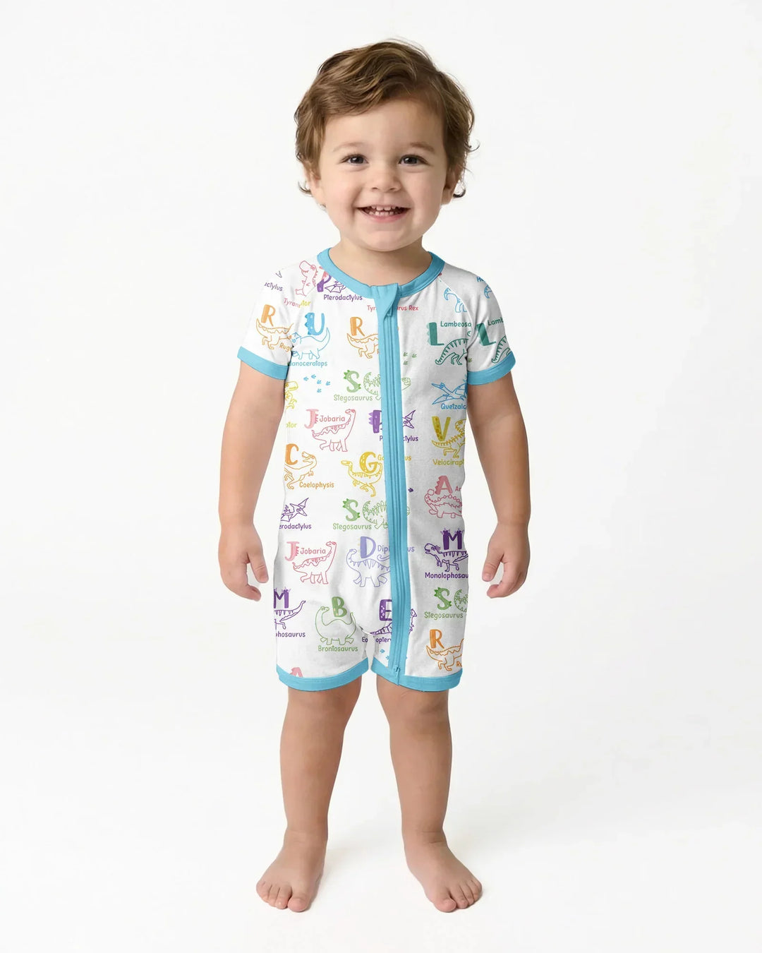 Dino Alfabeto ABC Bamboo Shorty Cremallera