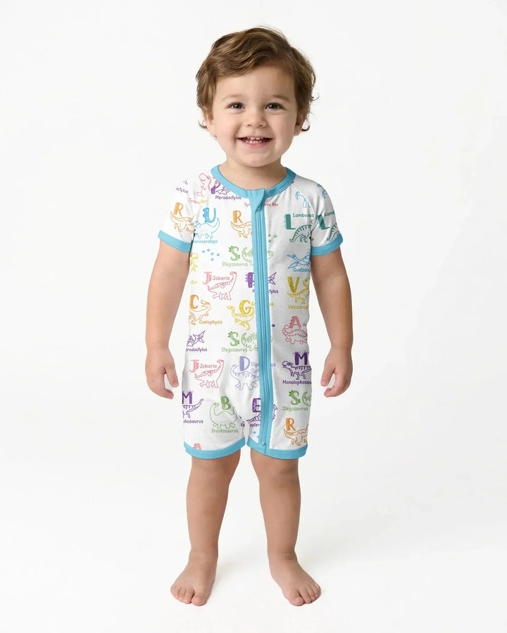 Dino Alfabeto ABC Bamboo Shorty Cremallera