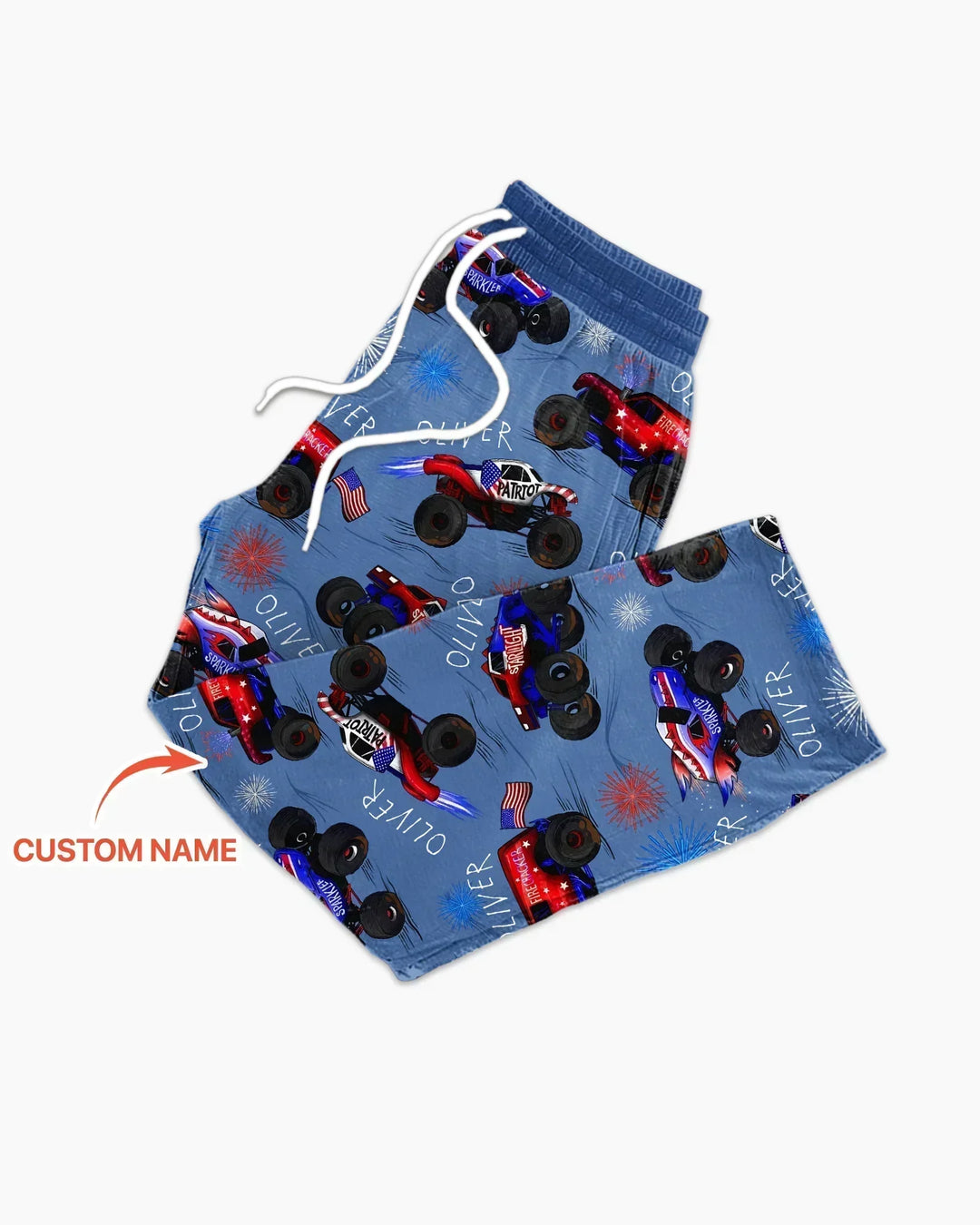 All American Thunder Custom Name Bamboo Men's Pajama Set