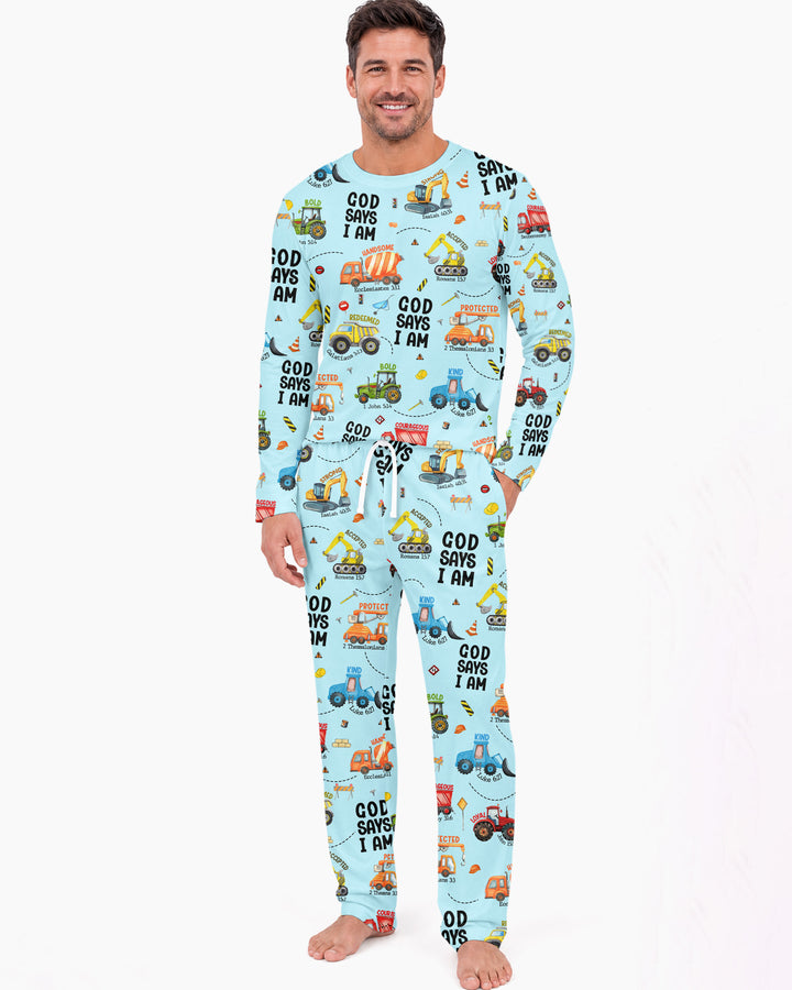 God Says I am Bamboo Men's Pajama Set