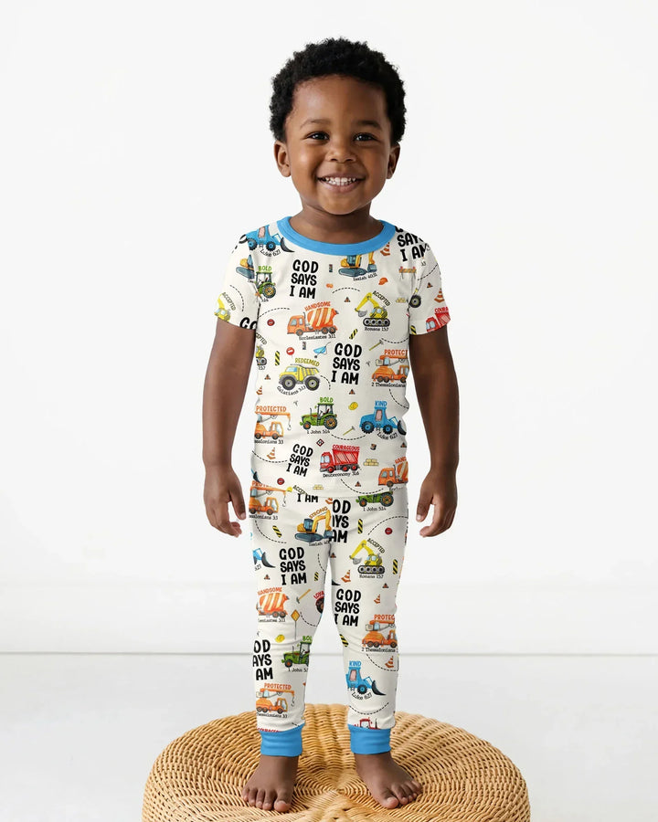 Zweiteiliges, kurzärmliges Pyjama-Set mit Marienkäfern
