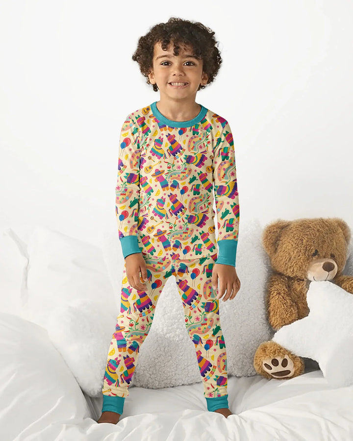 Piñata Candy Party Bamboo Two Piece Long Sleeve Pajama Set