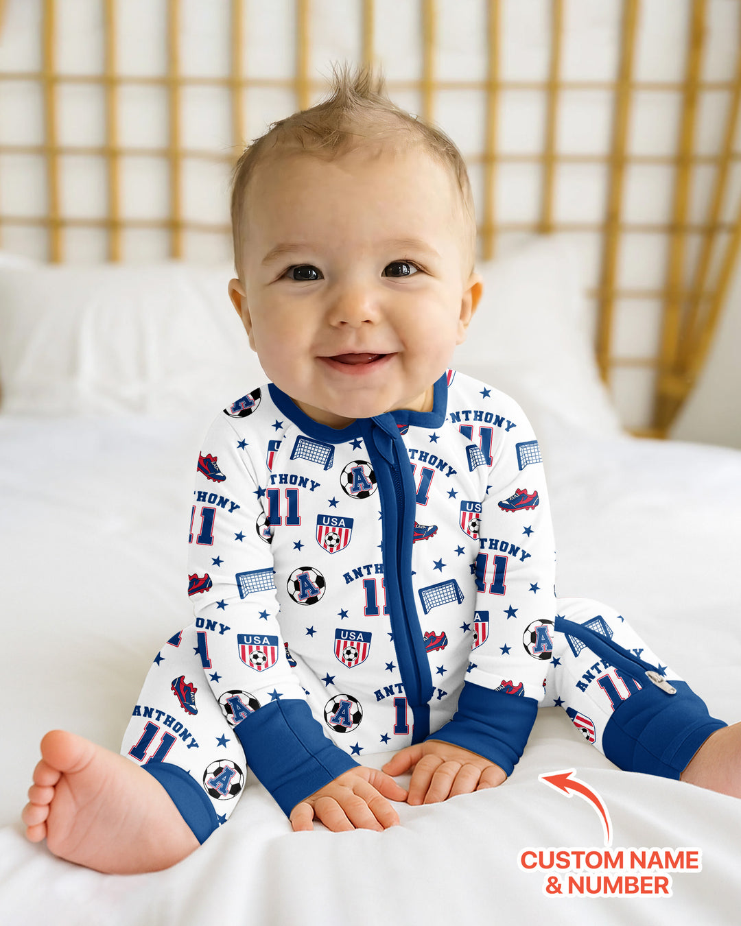 Gerippte Babykleidung mit individuellem Foto - Weich &amp; Skizzenhaft