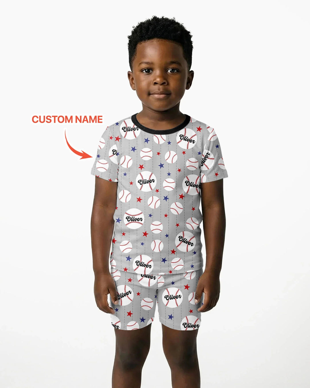 Custom Name Rookie of The Year Matching Bamboo Two Piece Short Sleeve Shorts Pajama Set