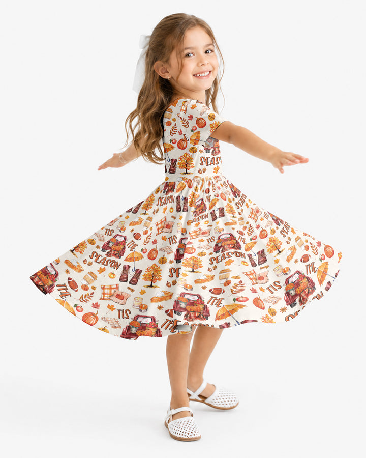 Fall Tis the Season Bamboo Twirl Dress