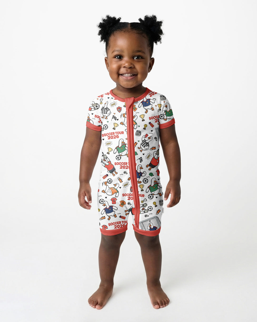 Funny Goose Soccer Tour 2026 Bamboo Shorty Zippy