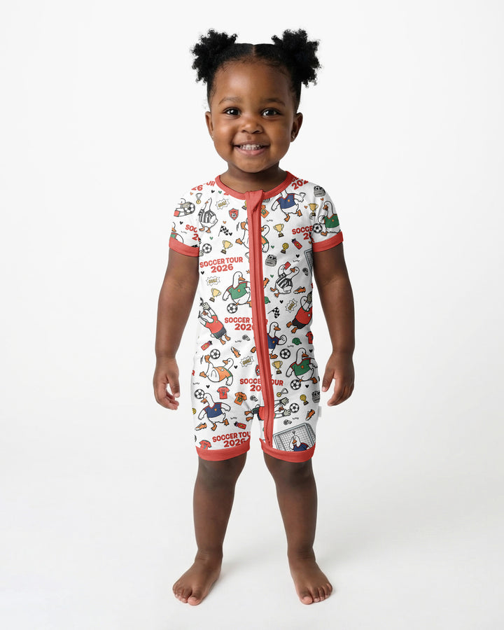 Funny Goose Soccer Tour 2026 Bamboo Shorty Zippy