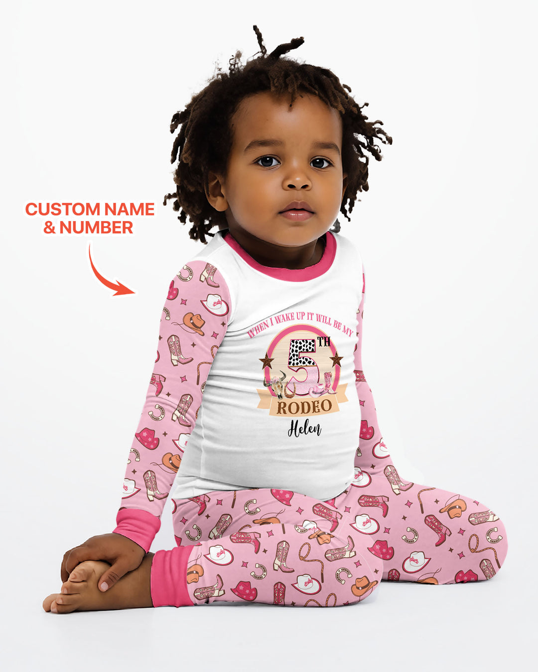 Personalized Birthday When I Wake Up It Will Be Rodeo Bamboo Two Piece Long Sleeve Pajama Set