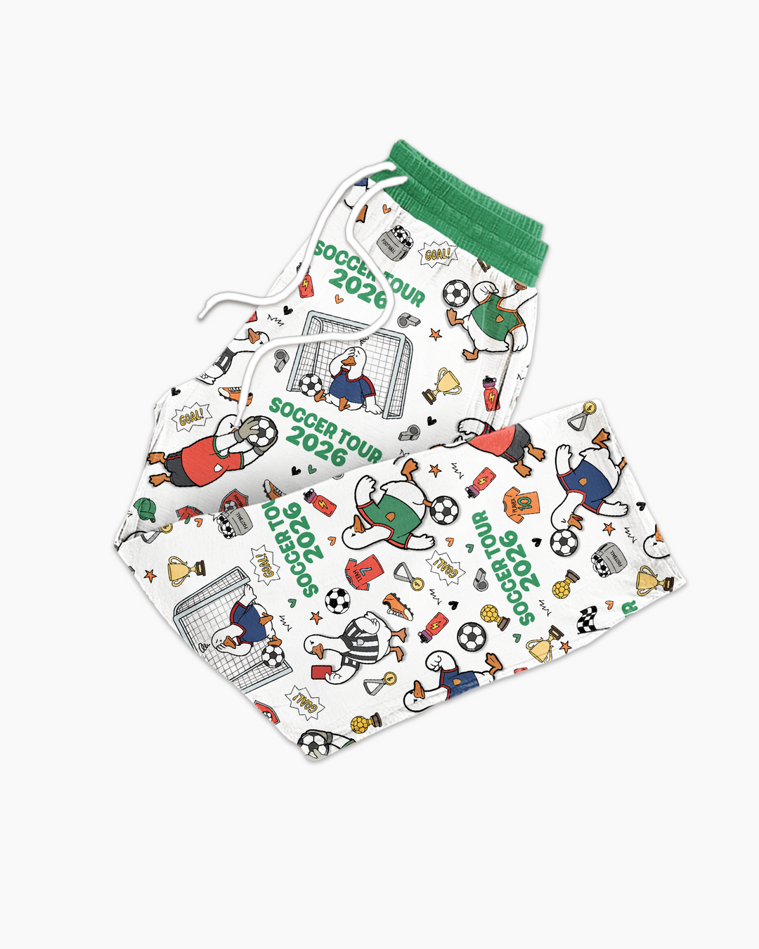 Funny Goose Soccer Tour 2026 Bamboo Men's Pajama Set