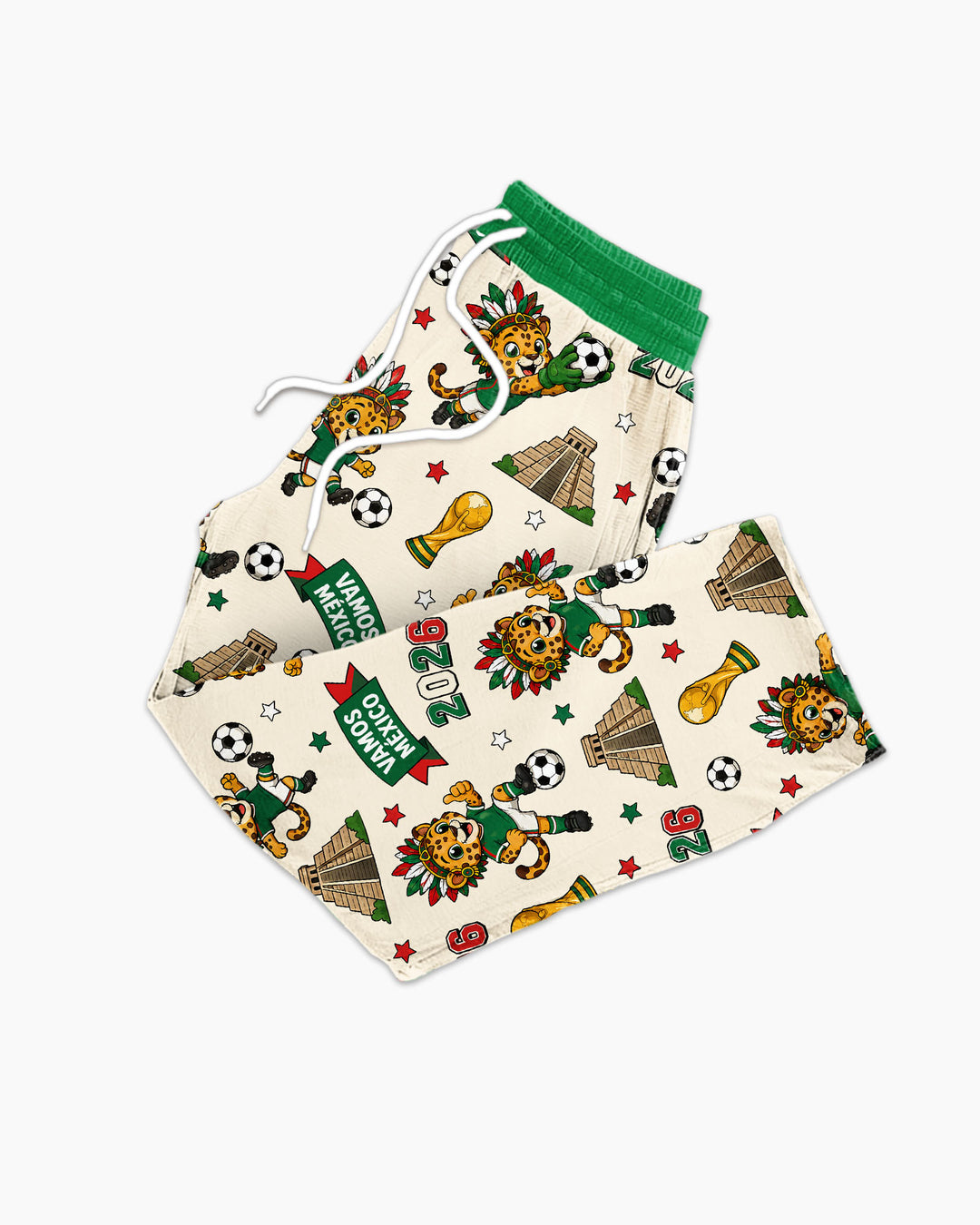 Jaguar 2026 Vamos Mexico Family Matching Bamboo Men's Pajama Set