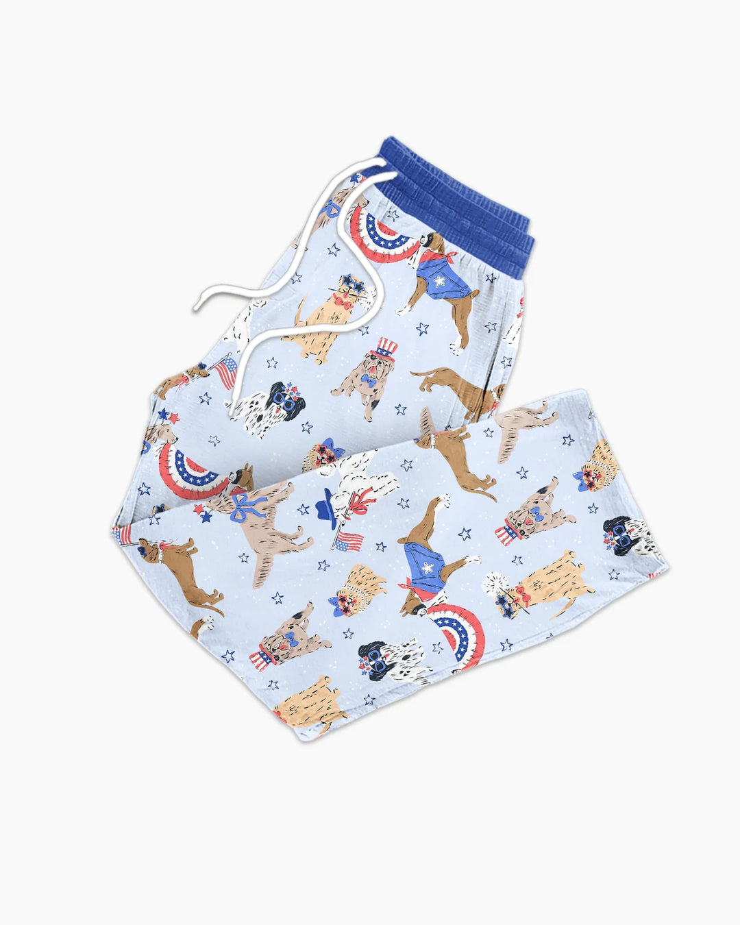 Patriotic Pups Family Matching Bamboo Men's Pajama Set