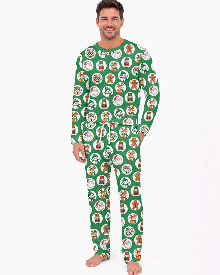 Distressed Holiday Bamboo Men's Pajama Set