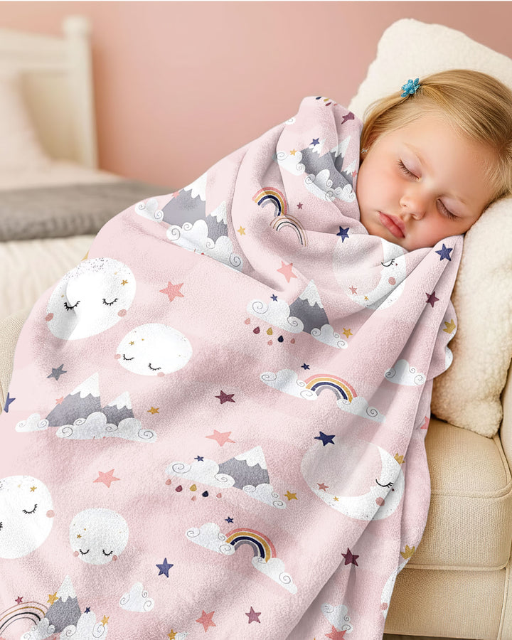 My Grandma Loves Me To The Moon And Back Bamboo Blanket