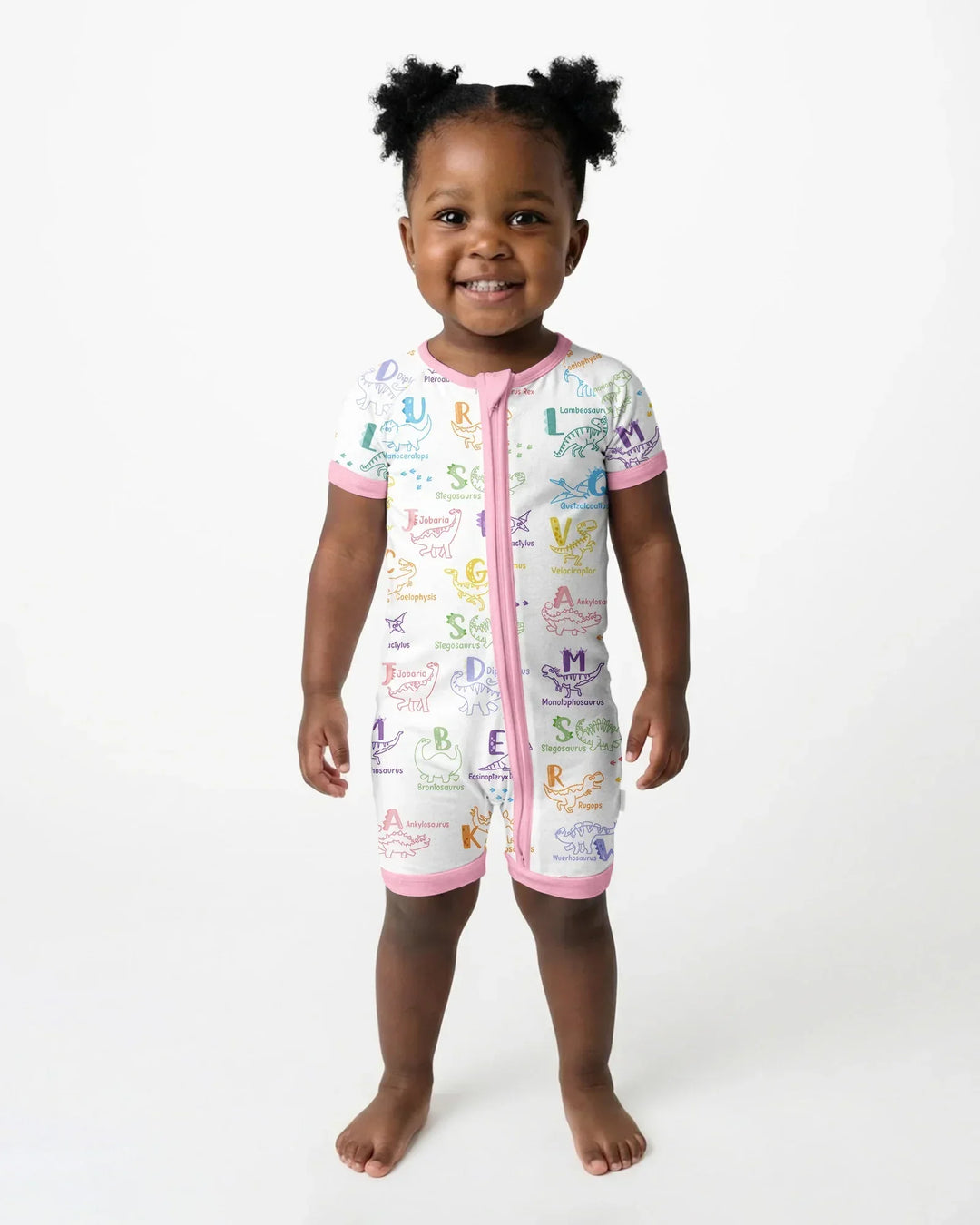 Dino Alfabeto ABC Bamboo Shorty Cremallera