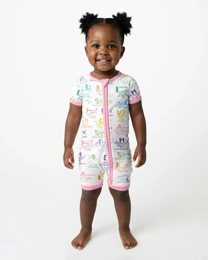 Dino Alfabeto ABC Bamboo Shorty Cremallera