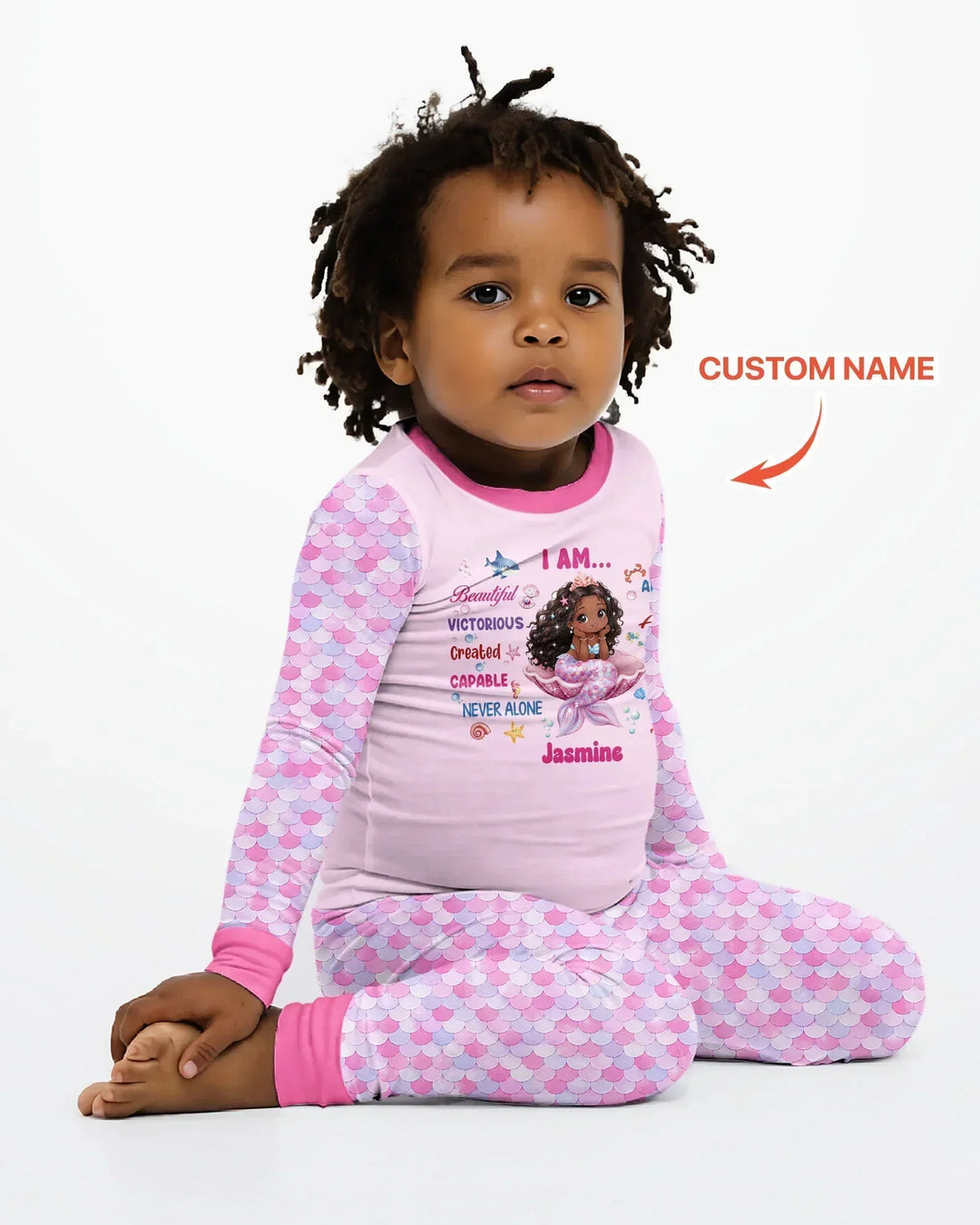 Conjunto de pijama de dos piezas de bambú con mangas largas, plantilla PERSONALIZADA