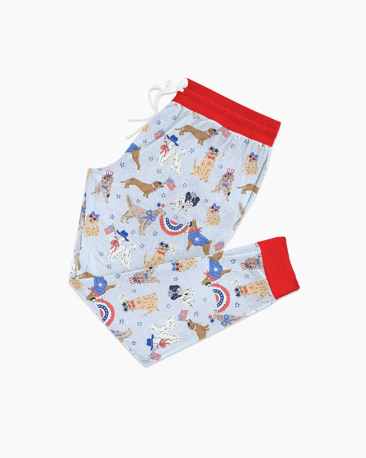 Patriotic Pups Family Matching Bamboo Women Pajama Set