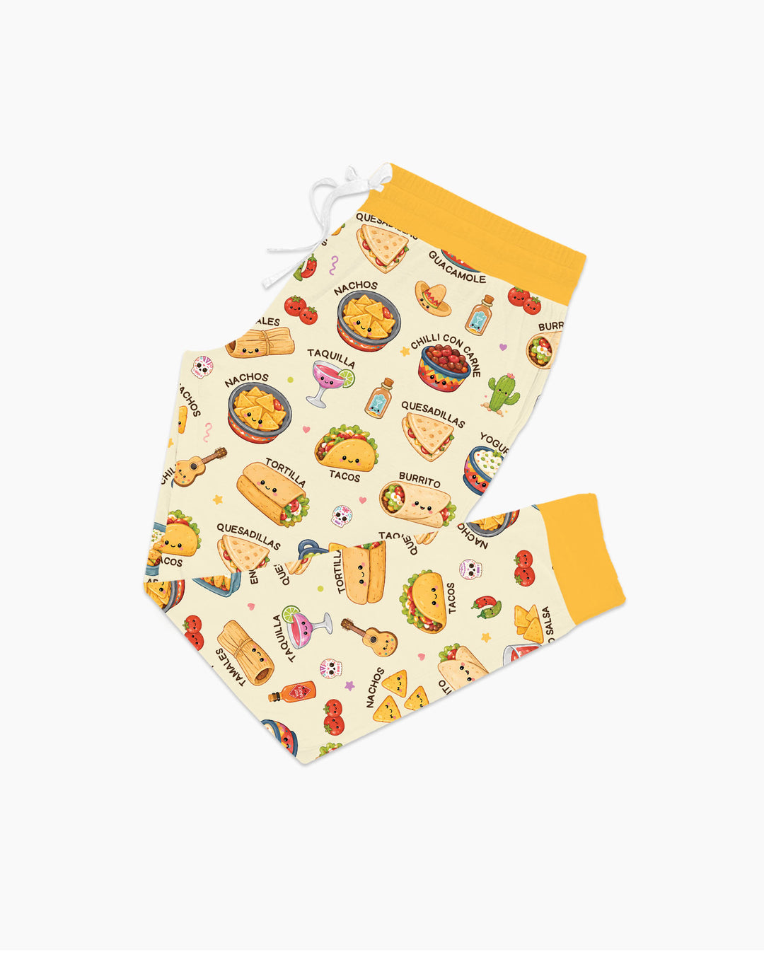 Plantilla de conjunto de pijama de mujer de bambú