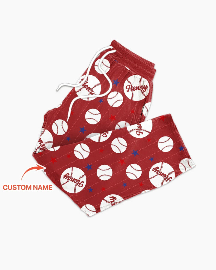 Custom Name Rookie of The Year Matching Bamboo Men's Pajama Set