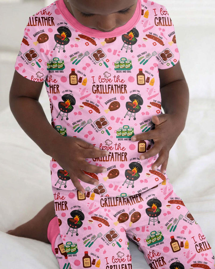 The Grill Father Family Matching Bamboo Two Piece Short Sleeve Pajama Set