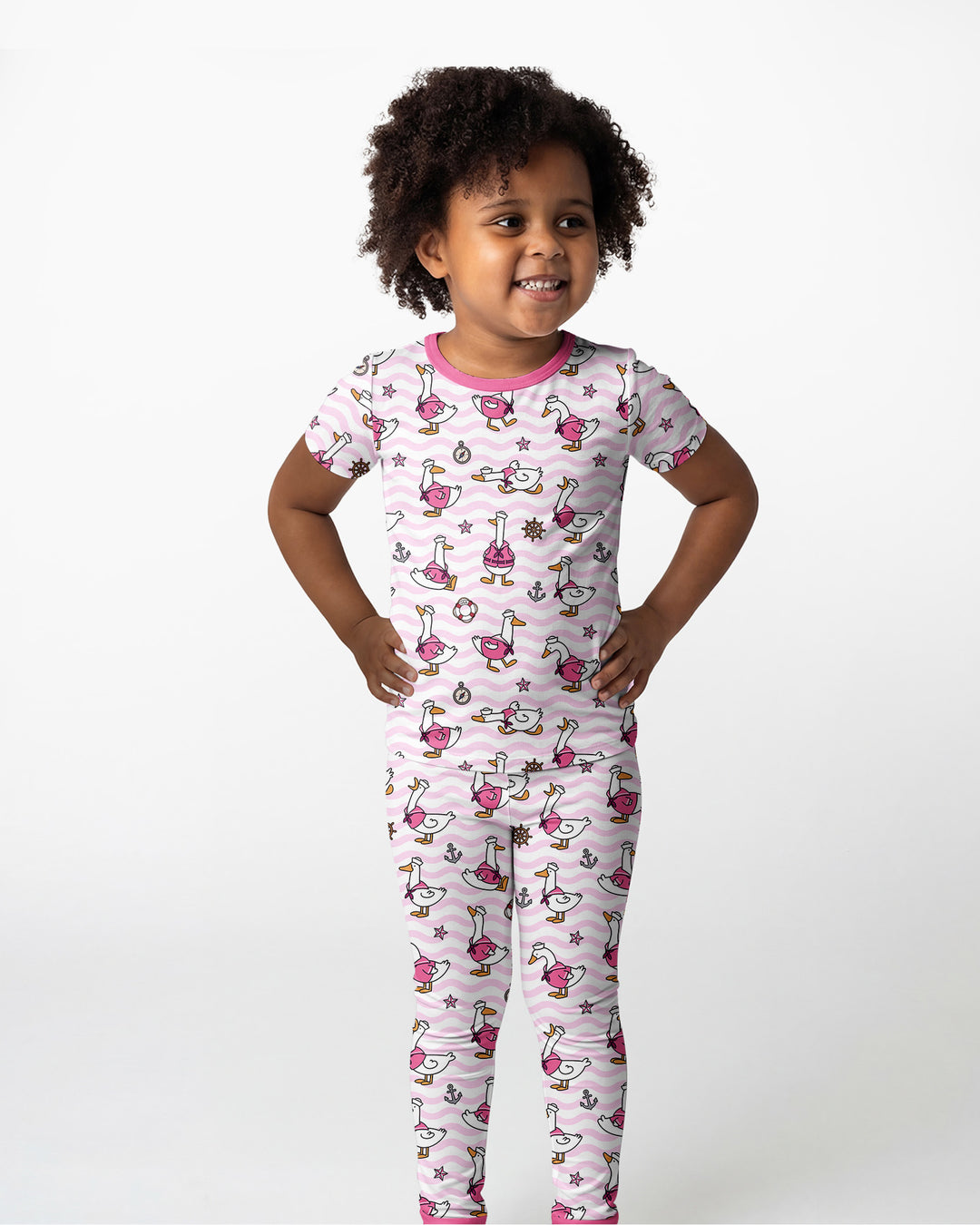 Zweiteiliges, kurzärmliges Pyjama-Set mit Marienkäfern