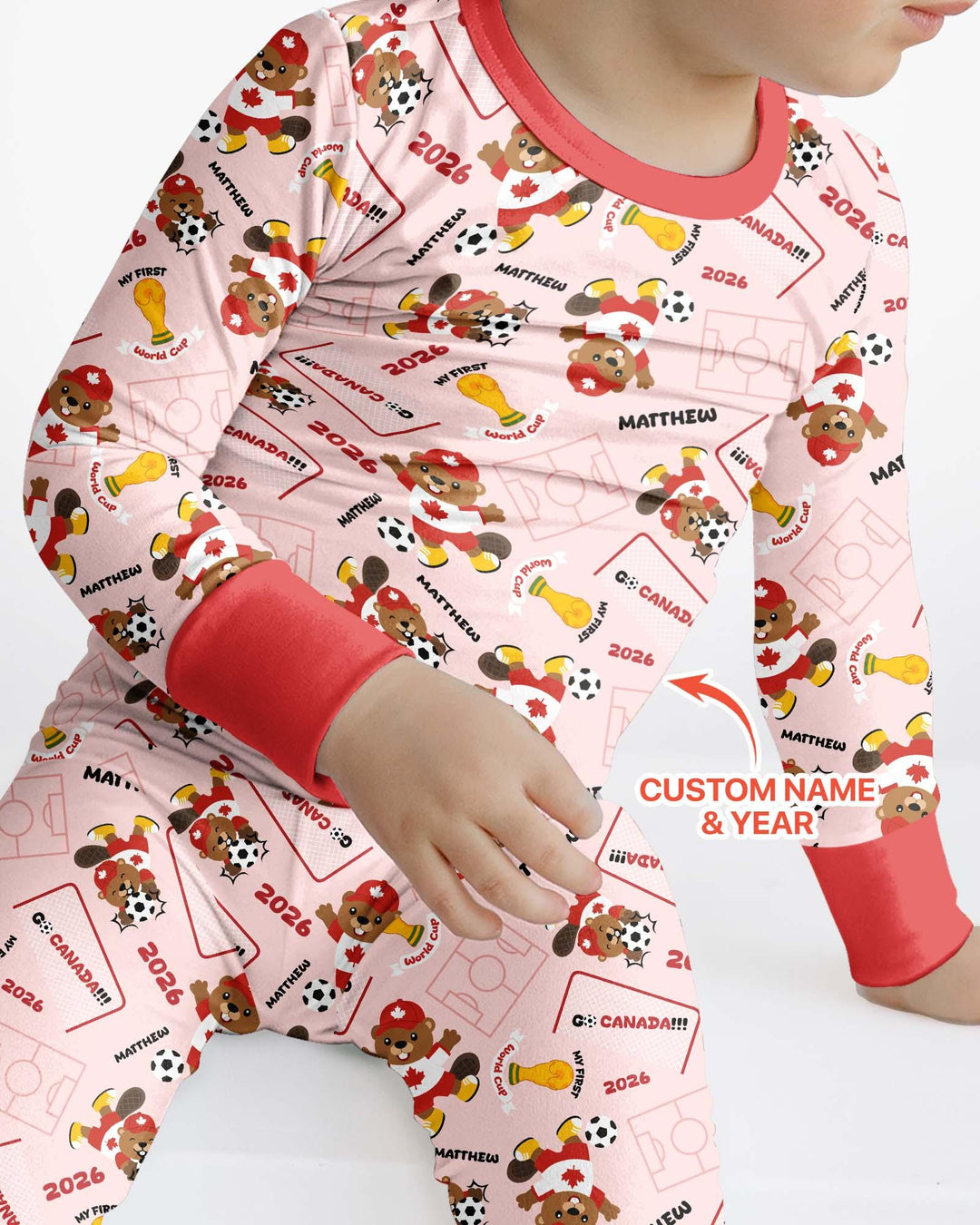 My First World Cup Bamboo Two Piece Long Sleeve Pajama Set