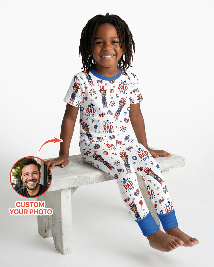 Zweiteiliges, kurzärmliges Pyjama-Set mit Marienkäfern