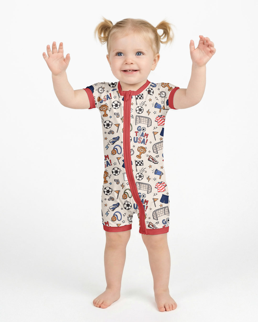 Soccer Go Team USA Bamboo Shorty Zippy