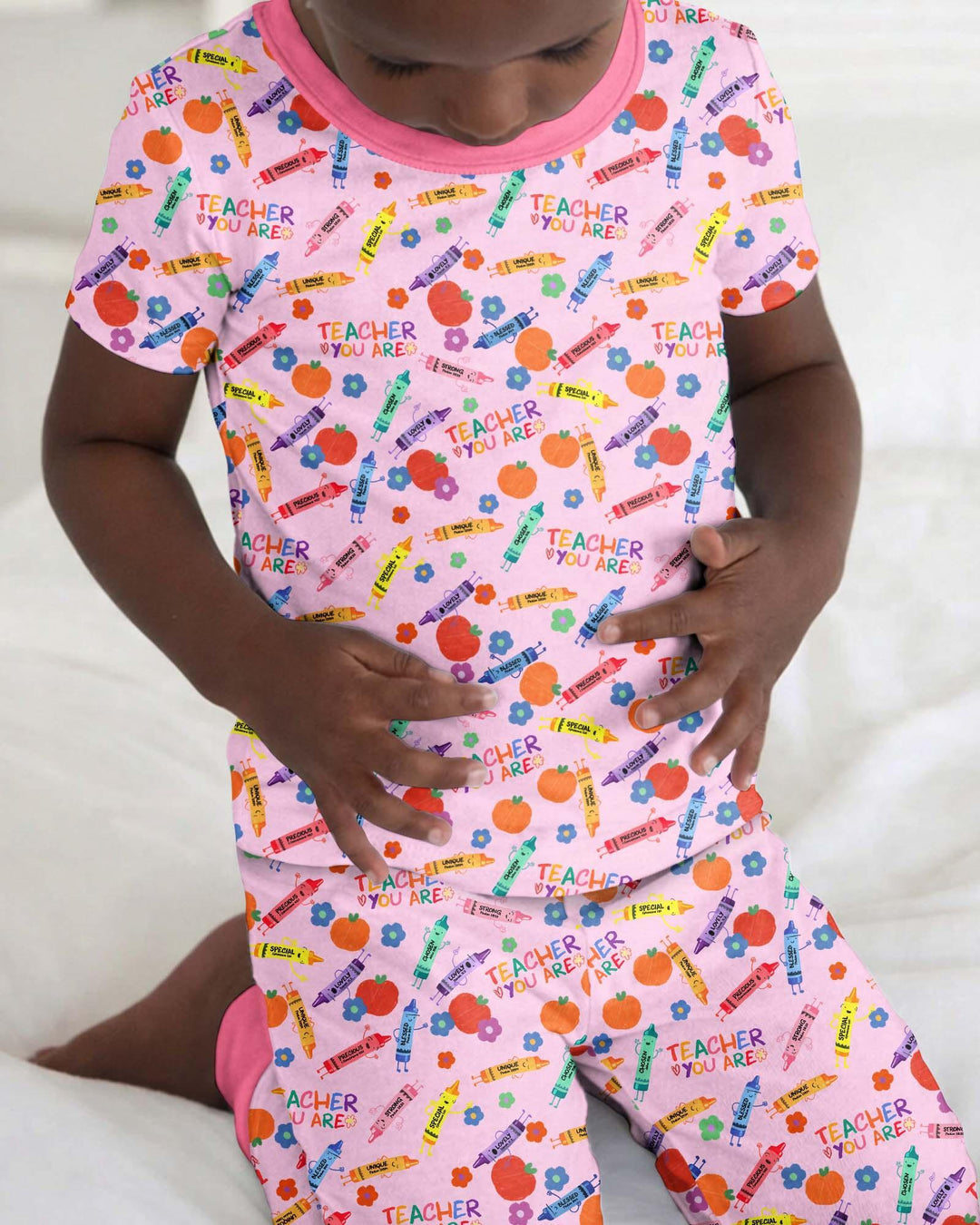 Teacher You Are Special Bamboo Two Piece Short Sleeve Pajama Set