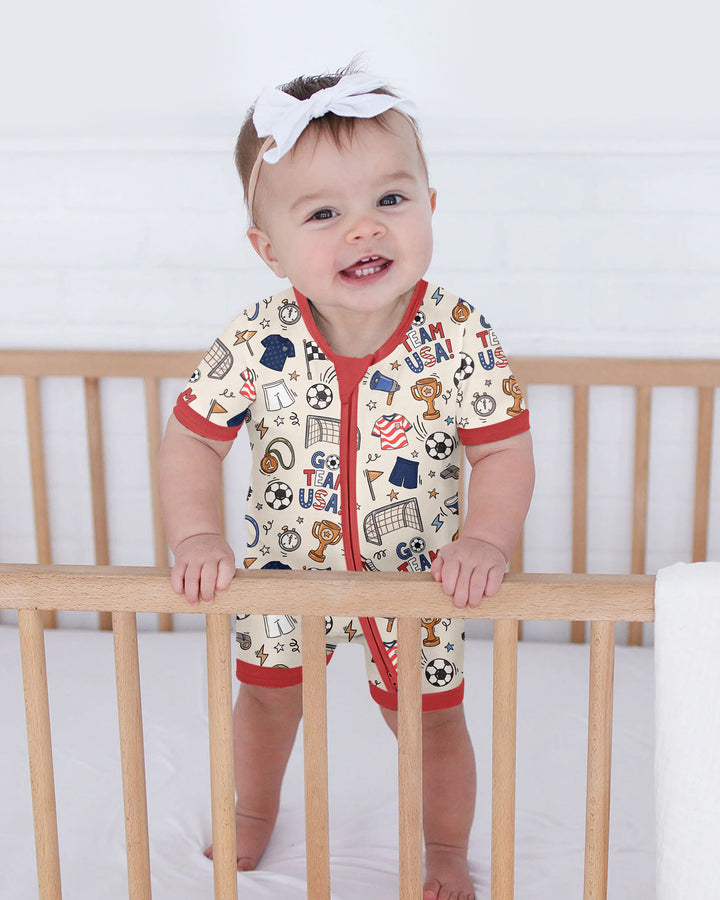 Soccer Go Team USA Bamboo Shorty Zippy