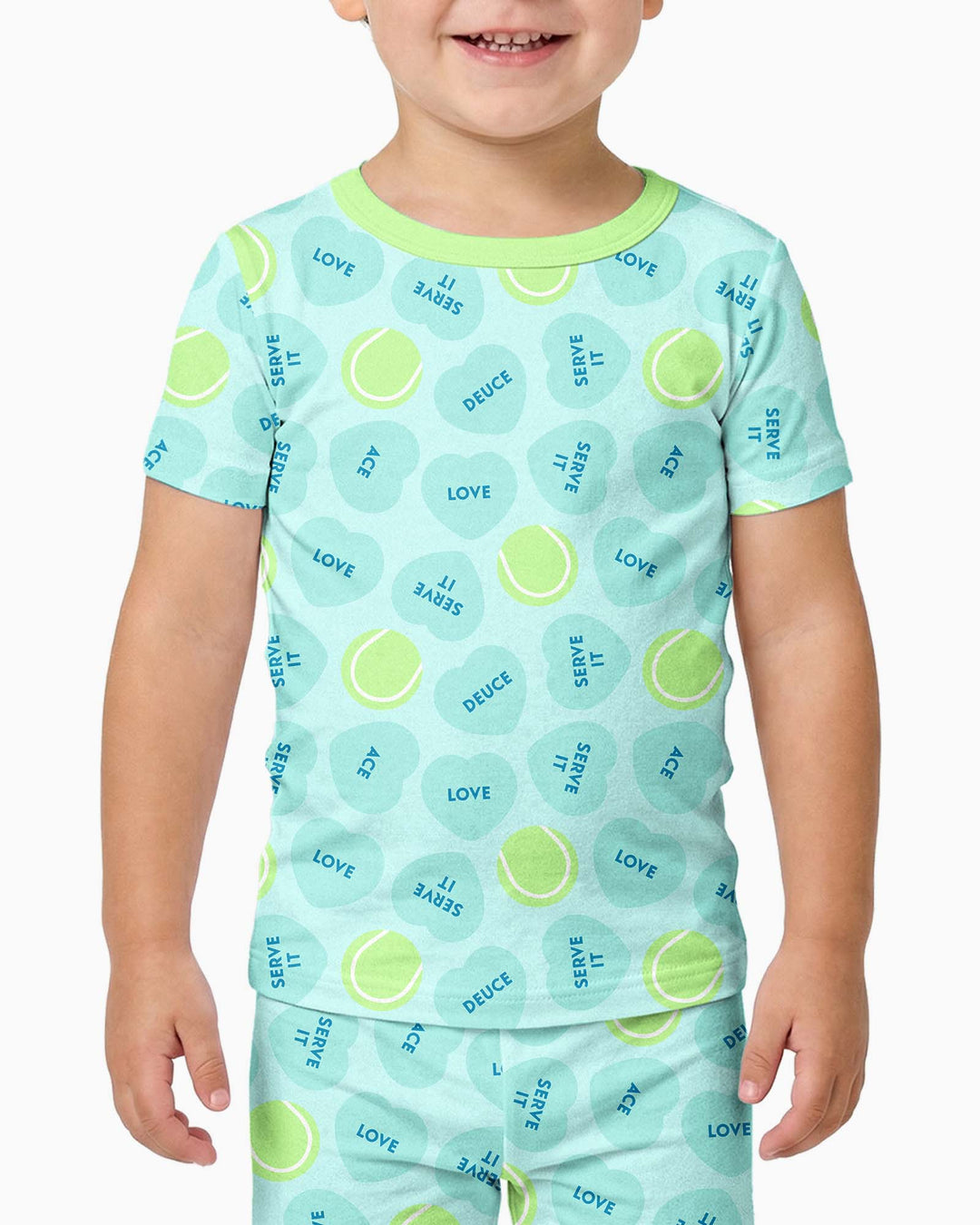 Conjunto de pijama de dos piezas de manga corta de bambú