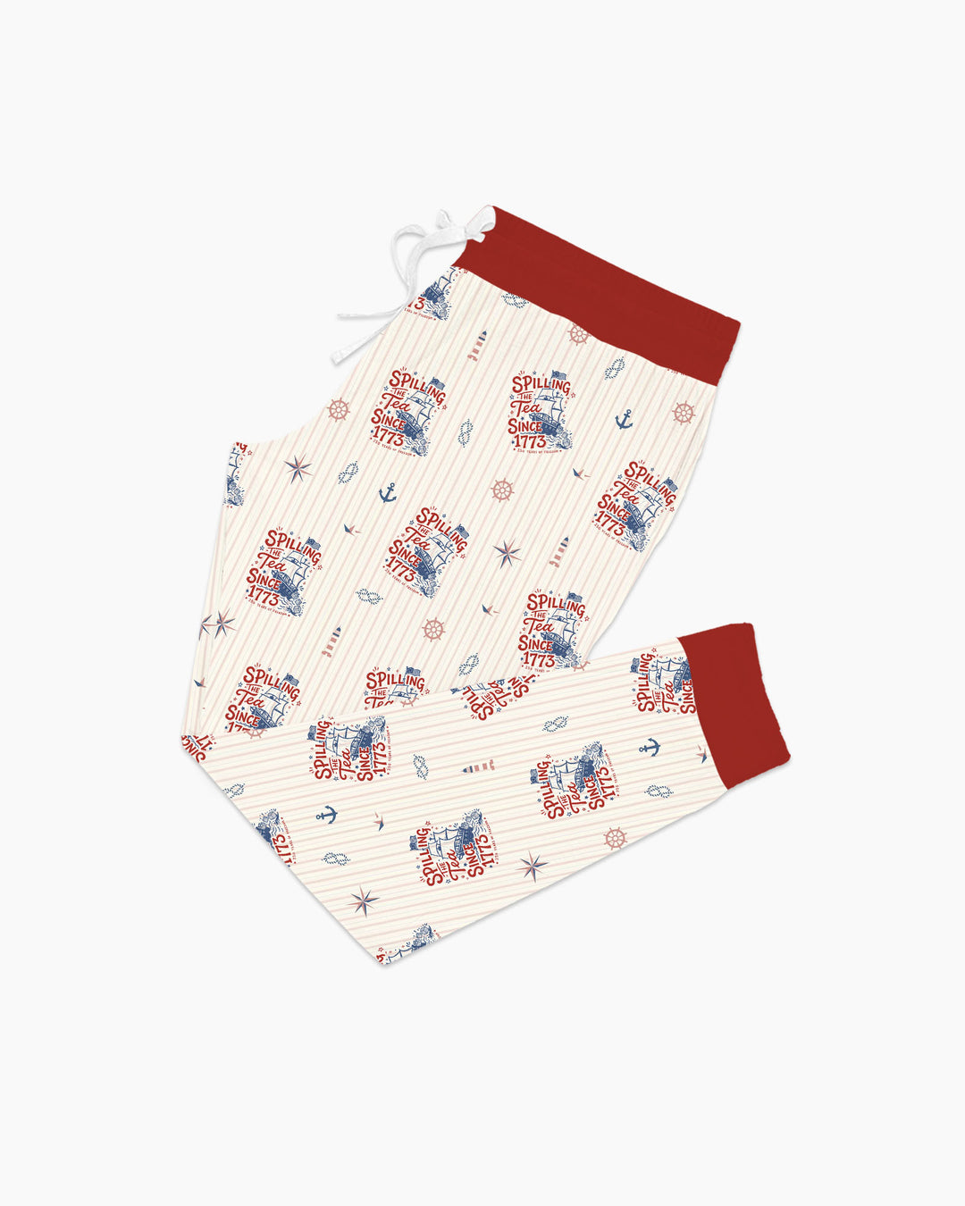 Spilling The Tea Since 1773 Family Matching Bamboo Women Pajama Set